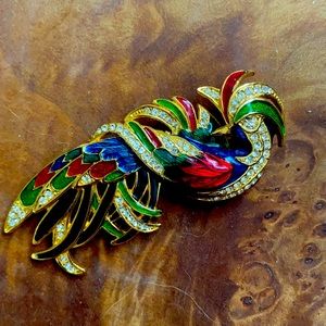 Parrot brooch